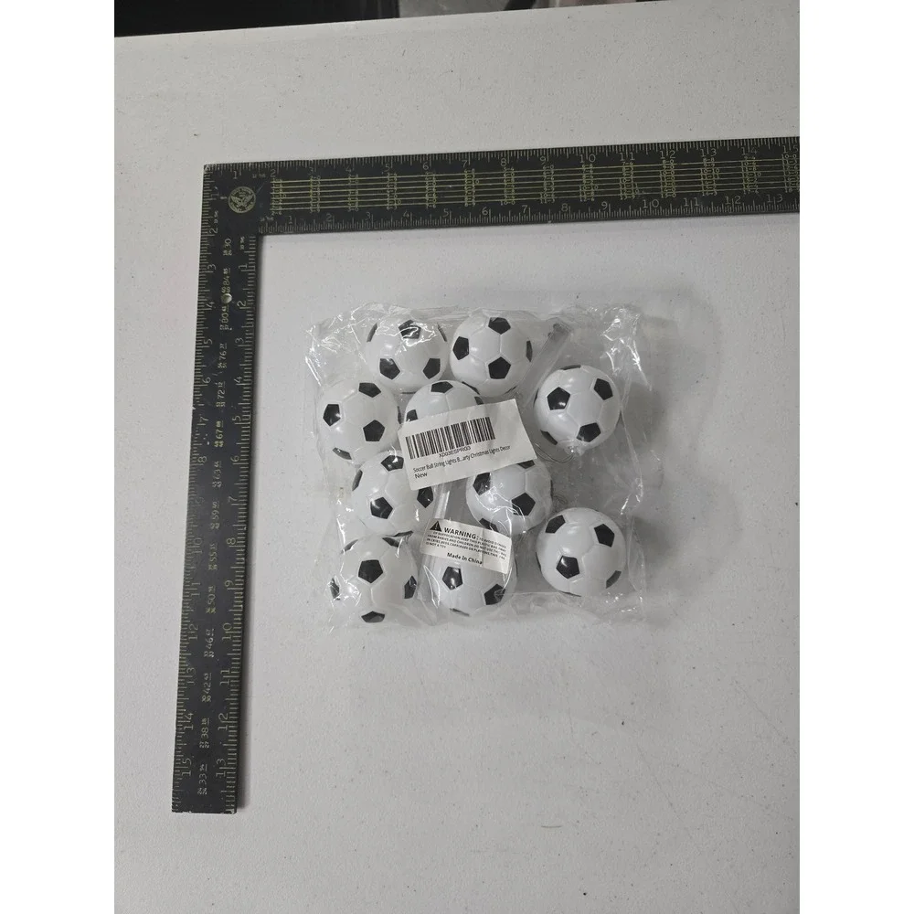 Soccer Ball String Lights,‎ Party Christmas Lights, Home Decor, NEW